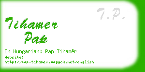 tihamer pap business card