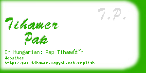 tihamer pap business card